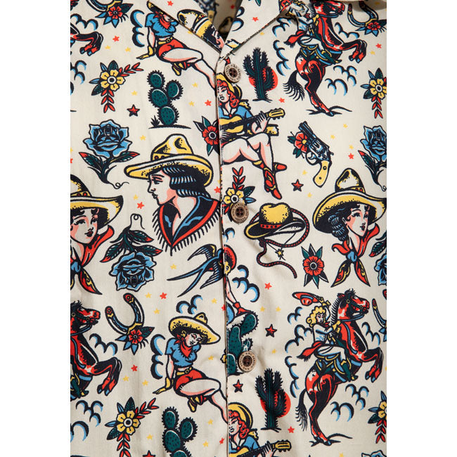 King Kerosin Cow Girl Hawaii shirt