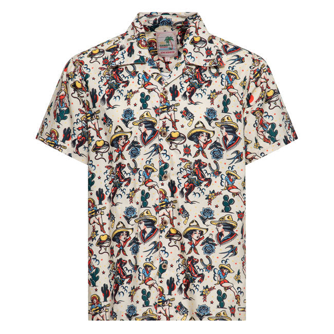 King Kerosin Cow Girl Hawaii shirt