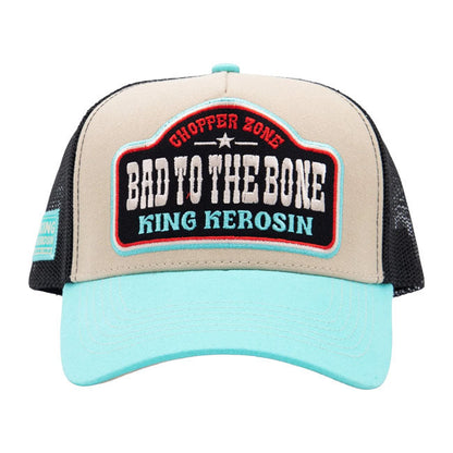 King Kerosin Bad To The Bone trucker cap turquoise/ecru
