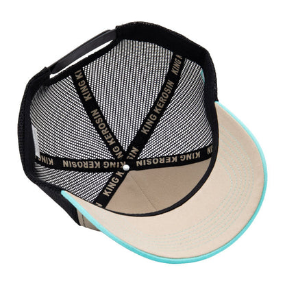 King Kerosin Bad To The Bone trucker cap turquoise/ecru