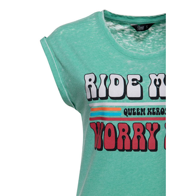 Queen Kerosin Ride More, Worry Less t-shirt