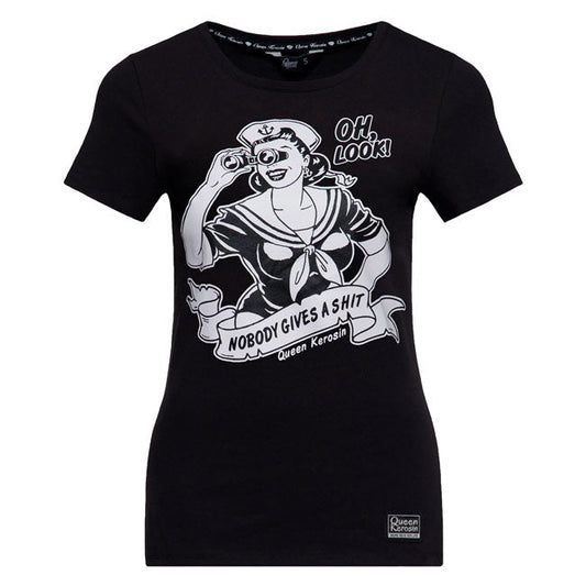 Queen Kerosin Nobody Gives A Shit t-shirt