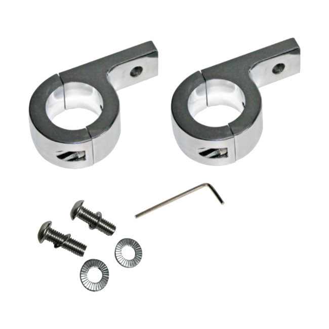 Custom Dynamics, engine guard fog lamp clamp set