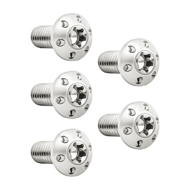 Arlen Ness, Holeshot Rear Rotor Bolt Kit. Polish