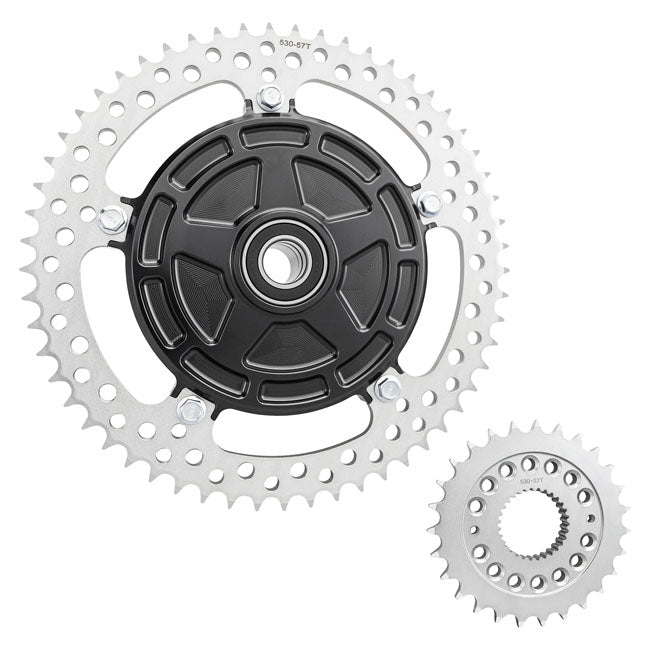 Arlen Ness,Jagged Cush Drive Chain Conversion Kit,Black