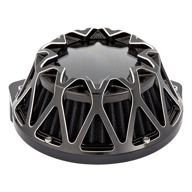 Arlen Ness, Crossfire Air Cleaner, Black Conrast