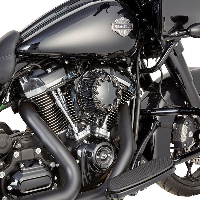 Arlen Ness, Crossfire Air Cleaner, Black Conrast