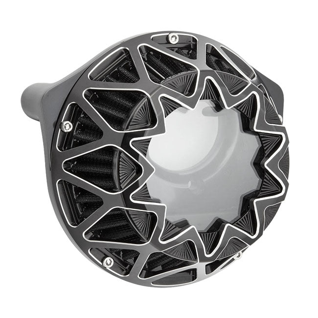 Arlen Ness, Crossfire Air Cleaner, Black Conrast