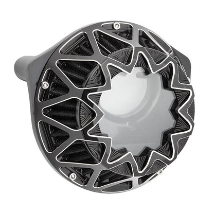 Arlen Ness, Crossfire Air Cleaner, Black Conrast