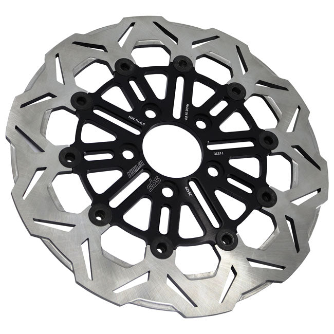 Kodlin by SBS, ''V-Design'' brake rotor rear. Black
