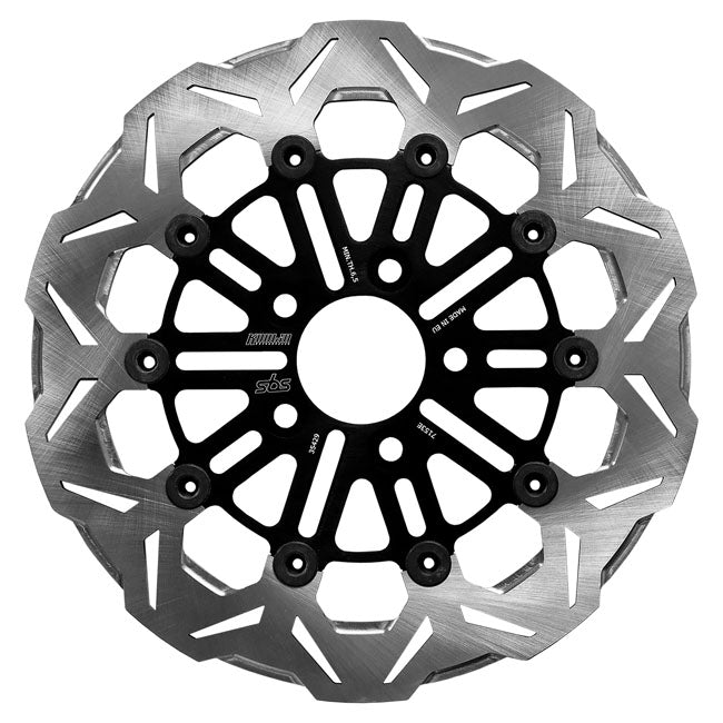 Kodlin by SBS, ''V-Design'' brake rotor rear. Black