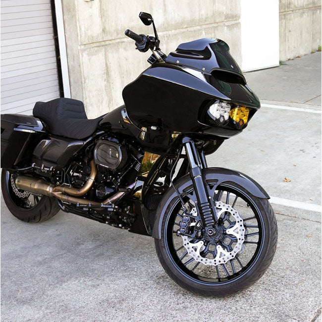 Arlen Ness, 21" carbon fiber Wrapper front fender