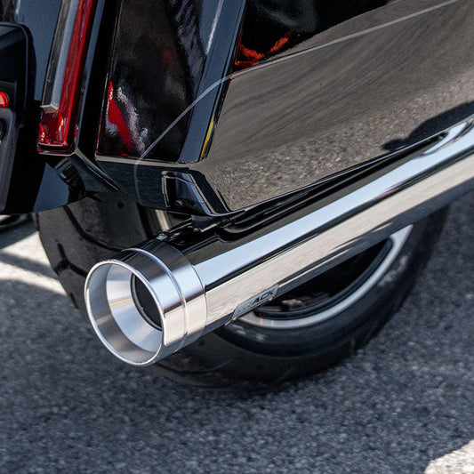 Track Series, 2-2 slip-on mufflers. Chrome. Big Shot
