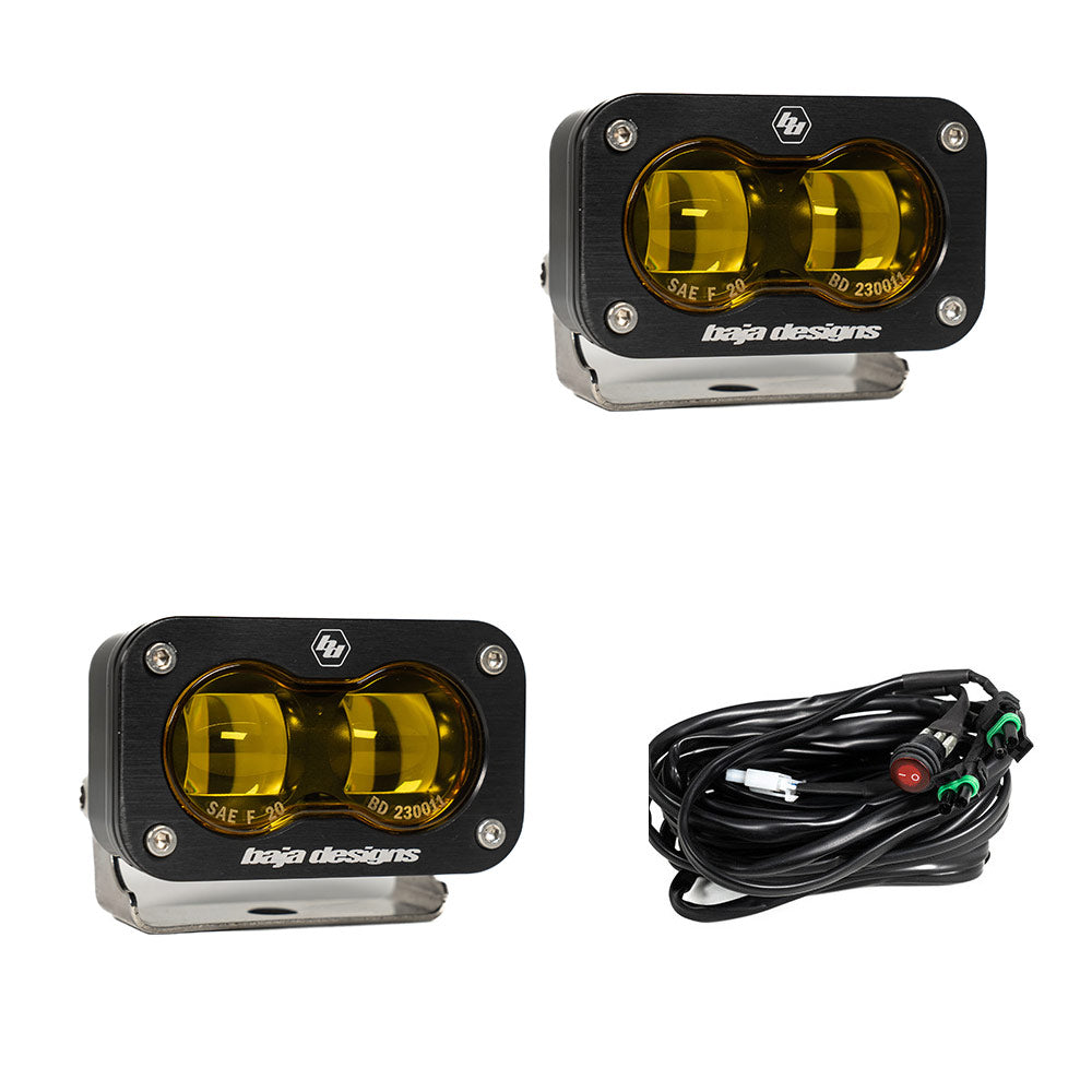 Baja Designs S2 Black LED Auxiliary Light Pod Pair