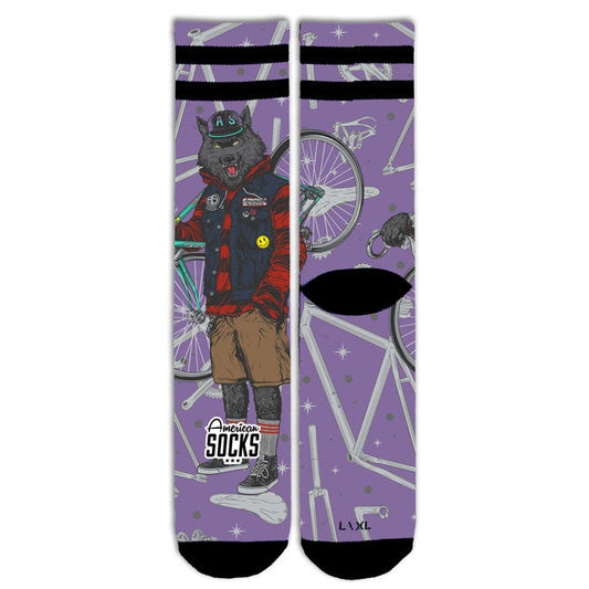 American Socks Cycling Wolf Signature socks