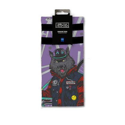 American Socks Cycling Wolf Signature socks