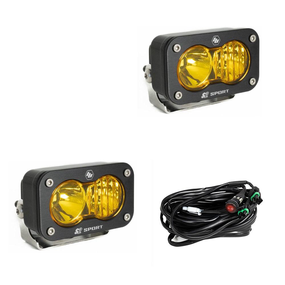 Baja Designs S2 Black LED Auxiliary Light Pod Pair