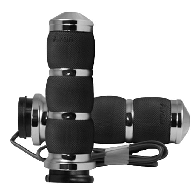 Avon, Heated Air Cushion Grips, Chrome e- Throttle