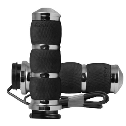 Avon, Heated Air Cushion Grips, Chrome e- Throttle