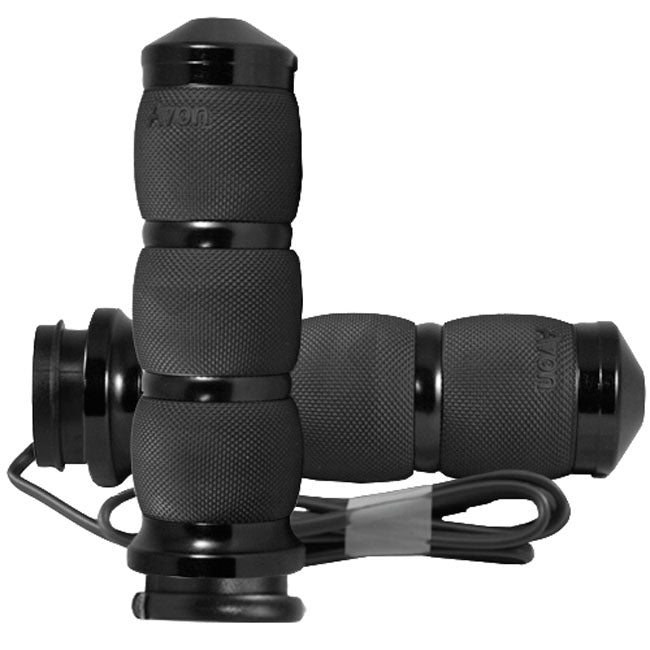 Avon, Heated Air Cushion Grips, Black Anodized e- Throttle
