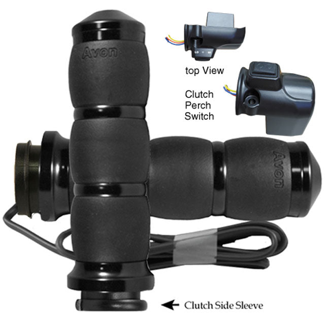 Avon, Heated Velvet Air Cushion Grips, Blk Ano e- Throttle