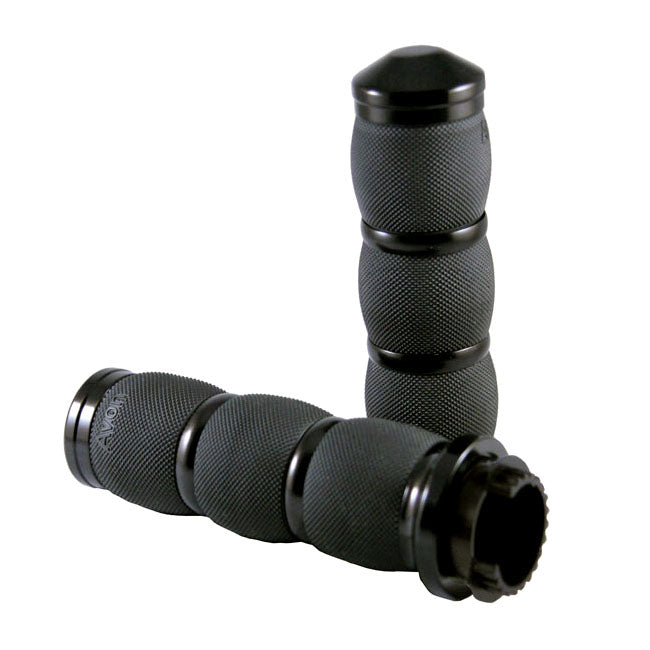 Avon MT Air Cushioned grips black anodized