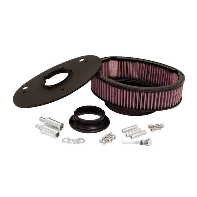K&N, RK-series Twin Cam oval air cleaner assy. X-wide