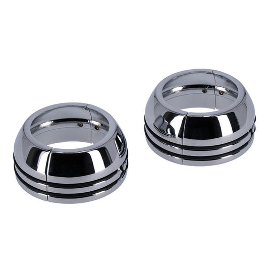 2-piece chrome fork boot covers