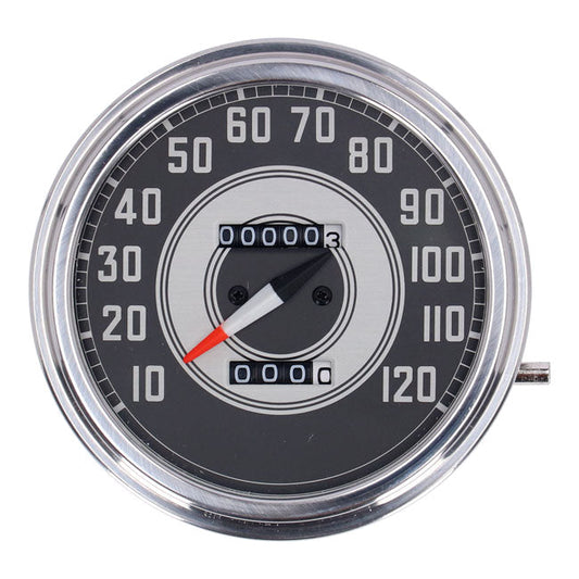 FL speedometer, ''41-45 face'', silver/black. 1:1 mph