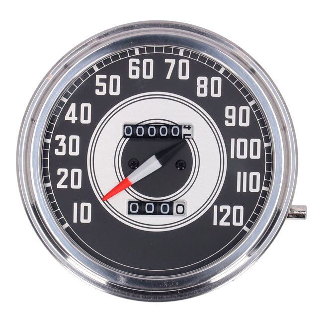 FL speedometer, ''41-45 face'', silver/black. 2:1 mph