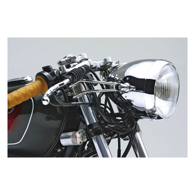 Daytona, Vintage 5-3/4" headlamp. Chrome