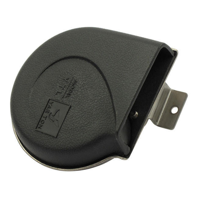 Marine horn, with ABS snail shell cover. Black
