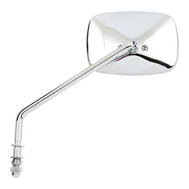 Late OEM style mirror, long stem, left side