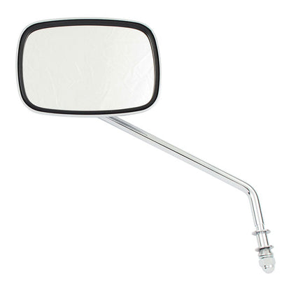 Late OEM style mirror, long stem, left side