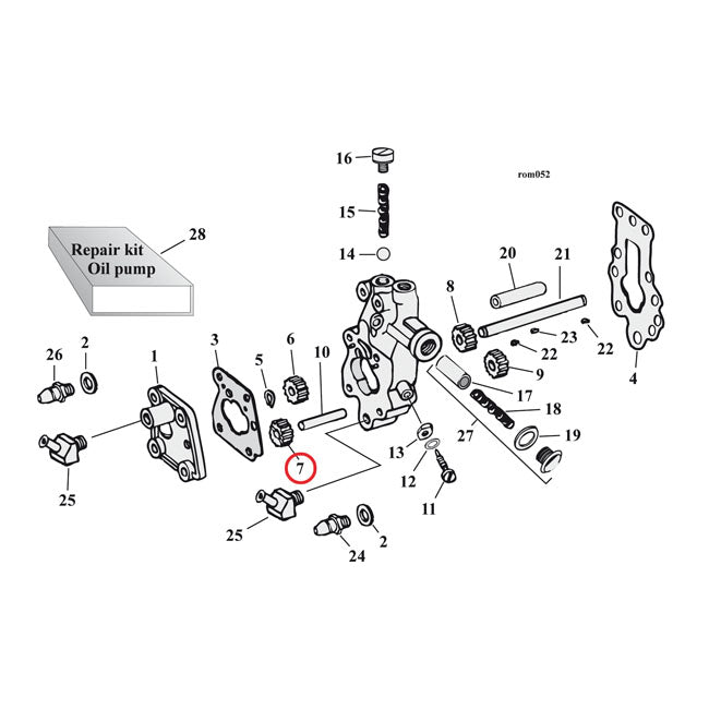 Jims oil pump gear, idle