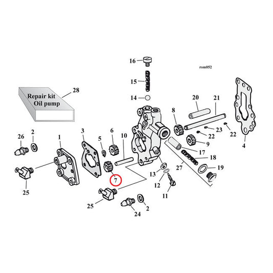 Jims oil pump gear, idle