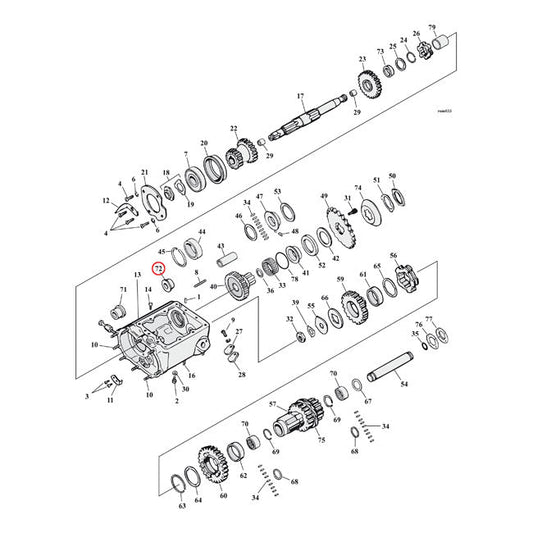 Bushing, countershaft. Clutch side. +.005"
