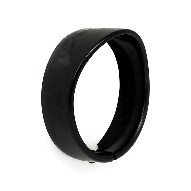 Recessed trim ring with visor. 5-3/4" headlamp. Black