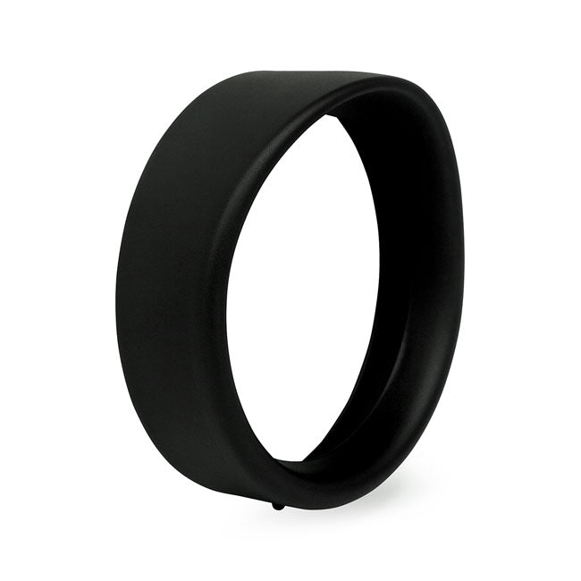 Recessed trim ring with visor 7" headlamp Black wrinkle