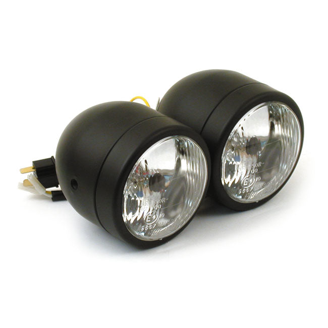 Dual 4" H4 headlamp assembly
