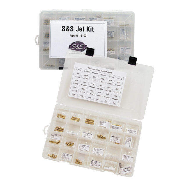 S&S, carburetor jet kit. Assortment box