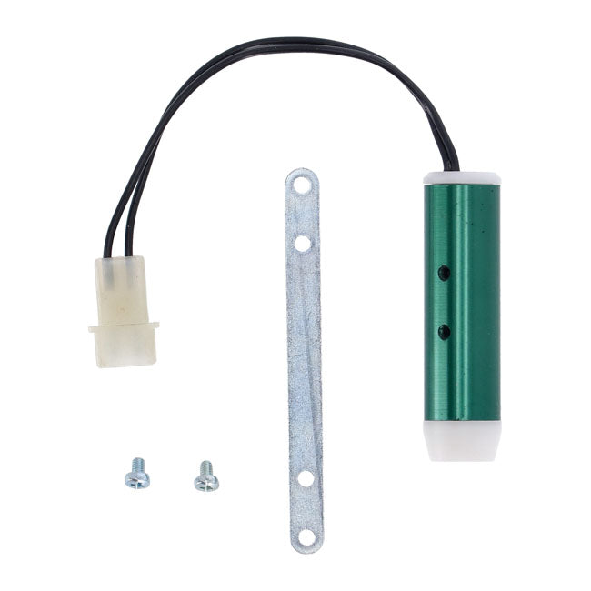 Dynatek, custom shift light. Green anodized