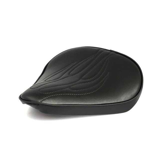Fitzz, custom solo seat. Black flame. Large. 4cm thick
