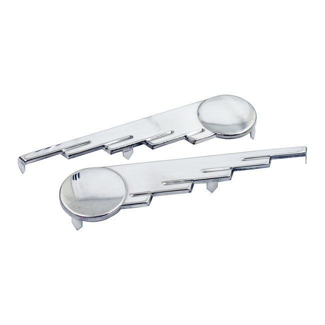 Saddlebag trim, speed ball wings. Stainless