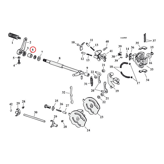 Bushing, shifter shaft