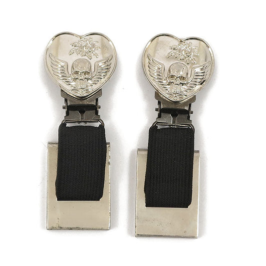 Ryder Front clips Heart/Skull
