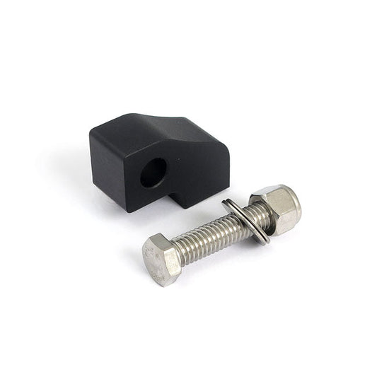 Custom headlamp mount block angled