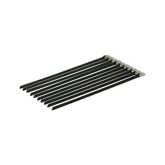 Exhaust tie wraps 8" long black stainless