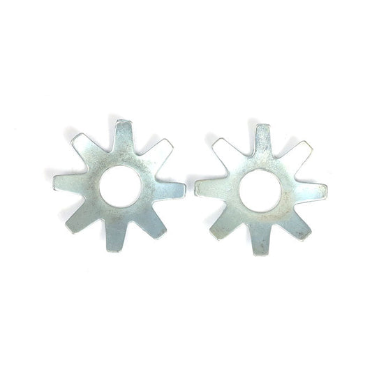 Curved friction washer set