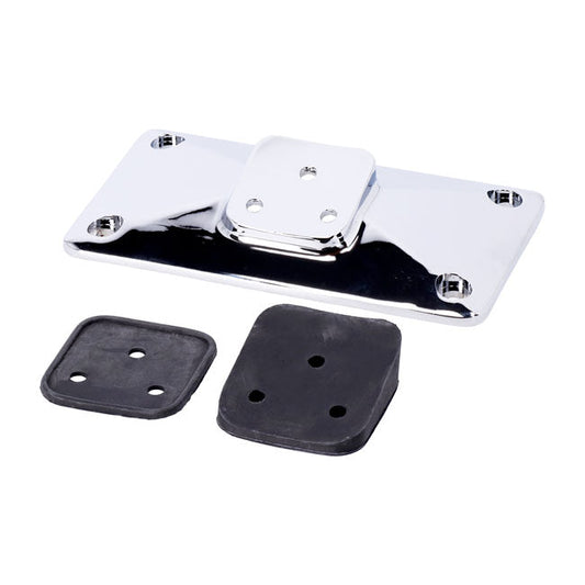 License plate bracket, pyramid